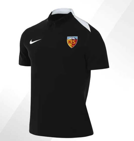 Nike Schwarzes T-Shirt mit Polokragen