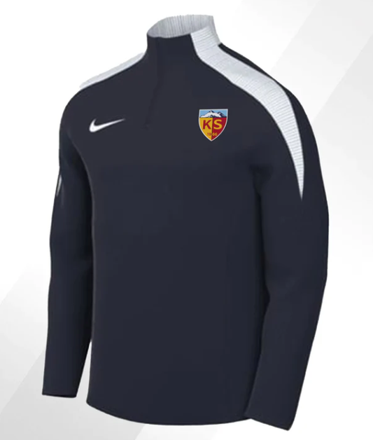 Marineblau Nike-Trainingsoberteil mit halbem Reißverschluss Kayserispor