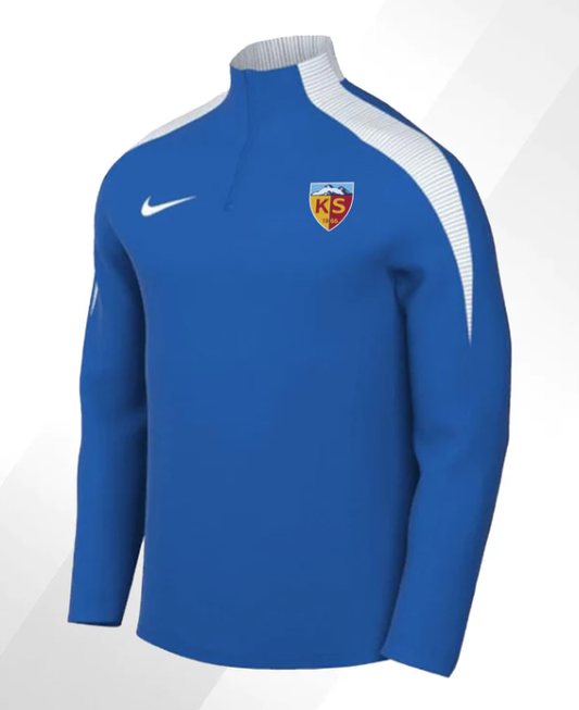 Blaues Nike-Trainingsoberteil mit halbem Reißverschluss Kayserispor